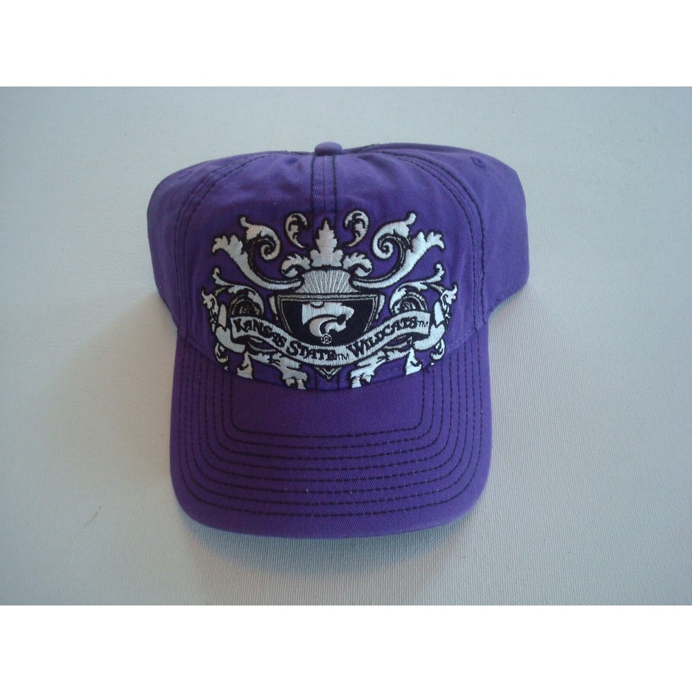 KANSAS STATE WILDCATS KING RARE NEW SCRIPT STRAPBACK HAT CAP VINTAGE EE4
